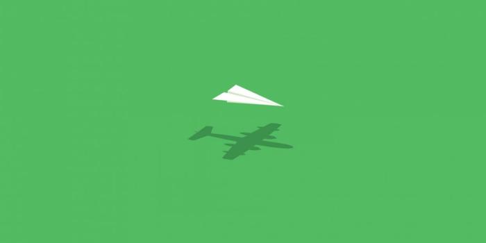 1244x700 Aircraft minimalistic wall humor imagination paper plane wallpaper