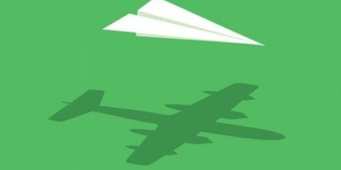 1080x1920 Paper Plane Minimalism Wide Wallpaper - [1080x1920]