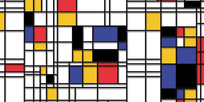 1300x794 Mondrian Modern Art Wall Paper Mural | Buy at Abposters.com