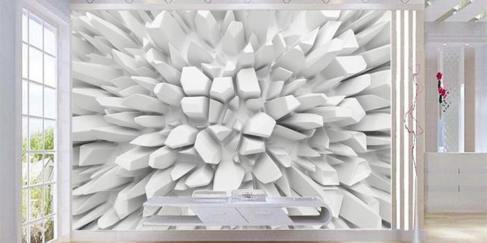 1000x800 US $9.0 40% OFF|Beibehang White 3d Radiant Stone Photo Wallpaper Custom  Wall mural Modern Art Painting HD mural 3d Living Room TV 3d Wallpaper-in 