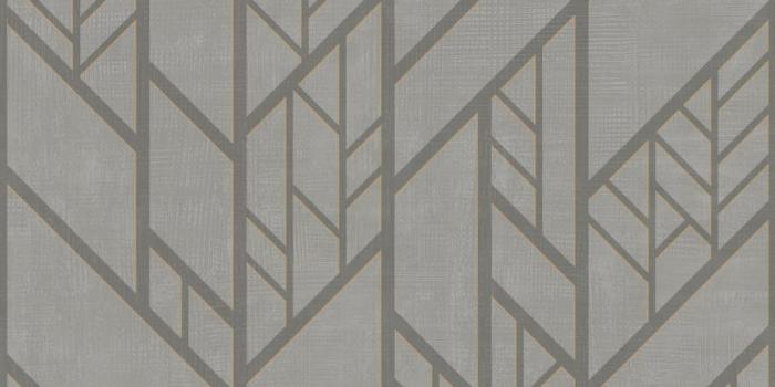 1000x1000 Industrial Grid Wallpaper in Dark Grey from the Modern Art