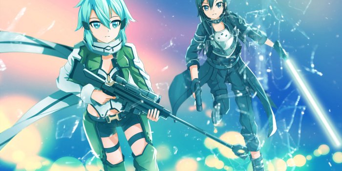 2563x1438 Sword Art Online Sinon Wallpaper (76+ images)