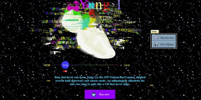 1300x791 New Adidas site takes it back to the '90s - Graphic Design | Digital