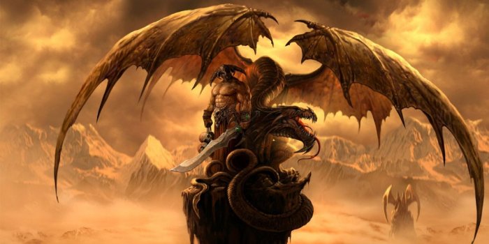 1244x700 TO EACH HIS OWN - warrior dragon sword wallpaper | 1920x1080
