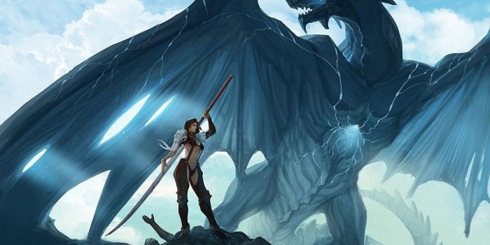 1680x1050 Dragon, Sword Dragon, Girl, Mythology, Glacial Landform 16:10