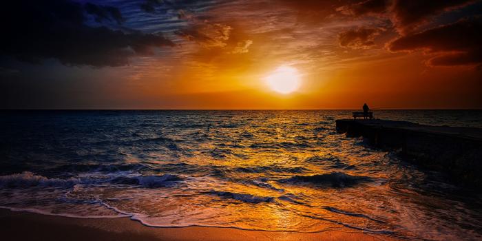 2048x1152 Beach Sunrise HD Wallpaper | Background Image | 2048x1152 | ID
