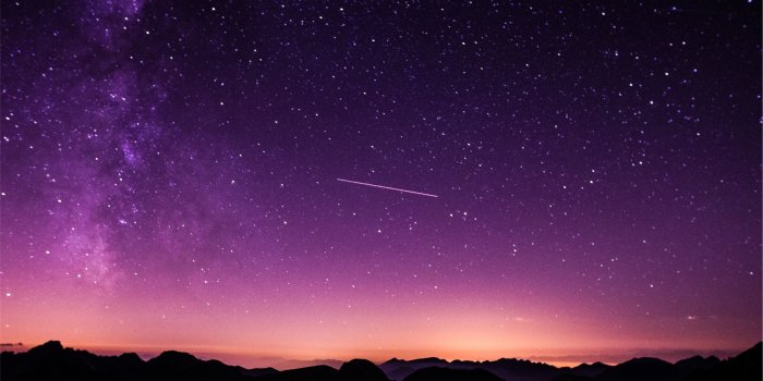 2569x1634 Shooting Stars In Purple Sky, HD Nature, 4k Wallpapers, Images