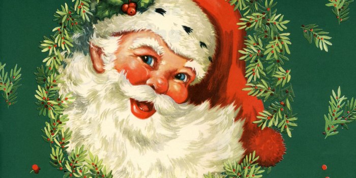1800x1590 Free Vintage Clip Art - Santa, Santa, Santa!