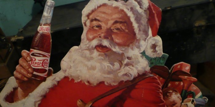 1024x768 My Free Wallpapers - Artistic Wallpaper : Pepsi - Vintage Christmas
