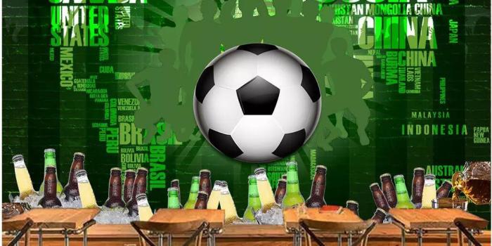 1030x827 WDBH 3d wallpaper custom photo Cartoon football english beer home decor  living room 3d wall murals wallpaper for walls 3 d living room