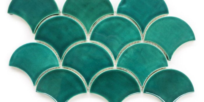 1024x768 Medium Moroccan Fish Scales - 1017E Sea Mist