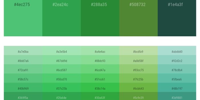 1300x1370 89 Color Palettes with Medium Sea Green And Forest Green Color in