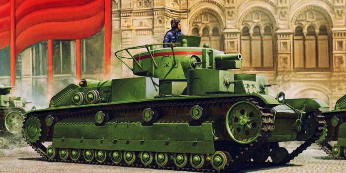 1332x850 Wallpaper war, art, painting, tank, ww2, T-28 Medium Tank (Early