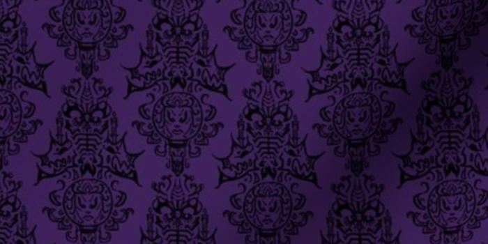 900x900 Fabric by the Yard Haunted Mansion Inspired Wallpaper 2