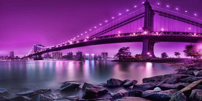 1920x1200 purple bridges | HD Beautiful Bridge Sea Rocks Wallpaper | Bridges