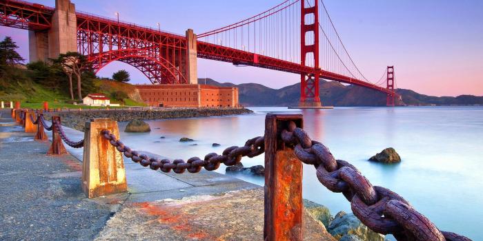 1920x1200 Beautiful Long Golden Gate Bridge in California USA HD Wallpaper