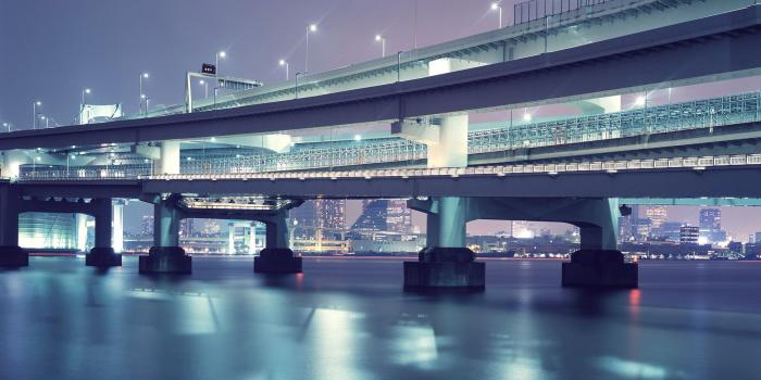 1920x1080 Beautiful Bridge Scene At Night Wallpaper