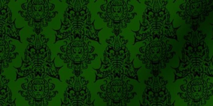 900x900 Fabric by the Yard Haunted Mansion Park Color Wallpaper