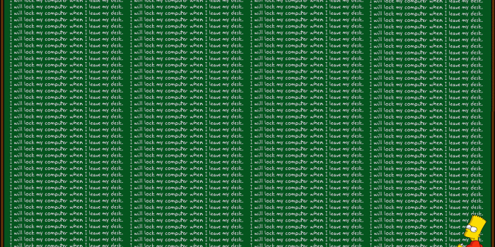 1680x1050 So my boss works in information security, and he forgot to lock his