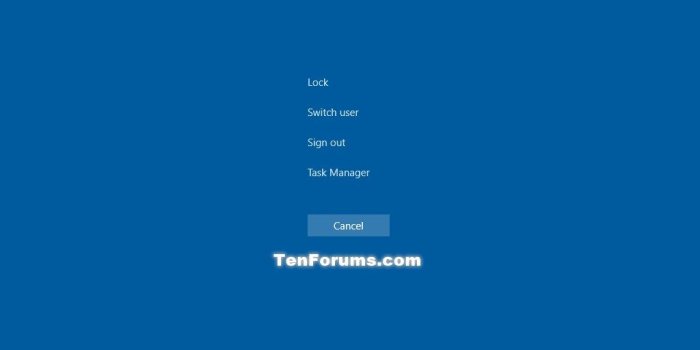 1024x768 Lock Computer in Windows 10 | Tutorials