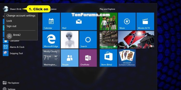 1024x768 Lock Computer in Windows 10 | Tutorials