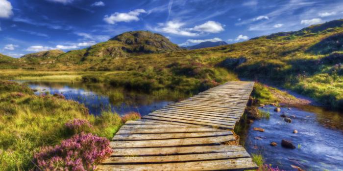 1024x768 Beautiful Bridge Highlands Scotland Beautiful Background - 1024x768