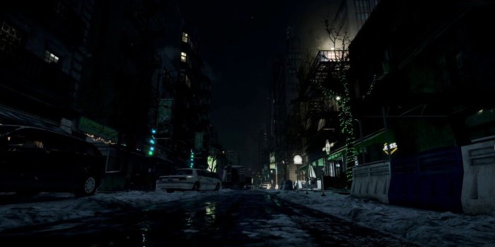 1280x720 The Division Night Street 2560*1440p(2k) in Game Live Wallpaper for  Wallpaper Engine.