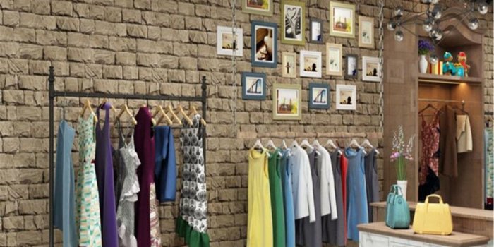 1000x800 US $33.98 39% OFF|beibehang Simple high grade PVC brick wallpapers clothing  store hotel background wall imitation 3d wallpaper papel de parede -in