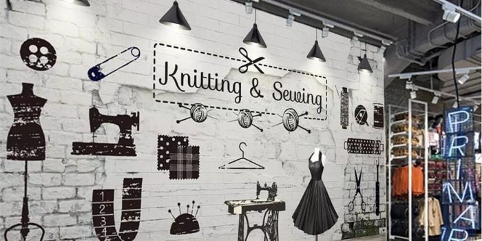 1000x800 US $9.0 40% OFF|beibehang Wallpaper vintage brick wall clothing store image  background wall home decoration living room bedroom TV 3d wallpaper-in