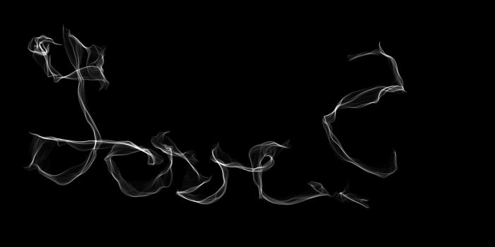 1280x960 Download wallpaper 1280x960 smoke, love, lettering, dark standard 4