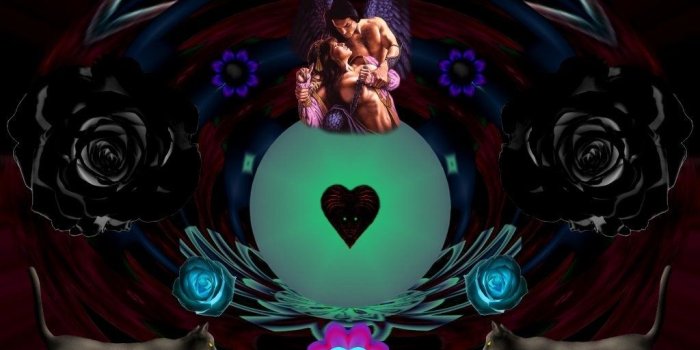 1024x768 Dark Love Wallpaper