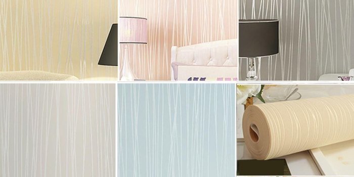 1000x1000 Plain Solid Color 3d Stripe Nonwovens Wallpaper Home Improvement