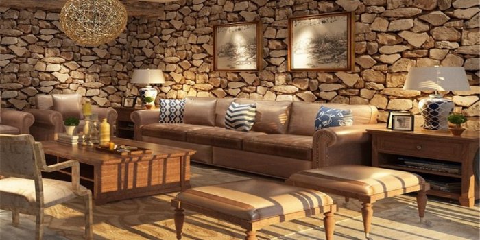 1000x800 beibehang Vintage simulation stone wall paper coffee shop bar restaurant  clothing store PVC papel de parede 3d wallpaper behang