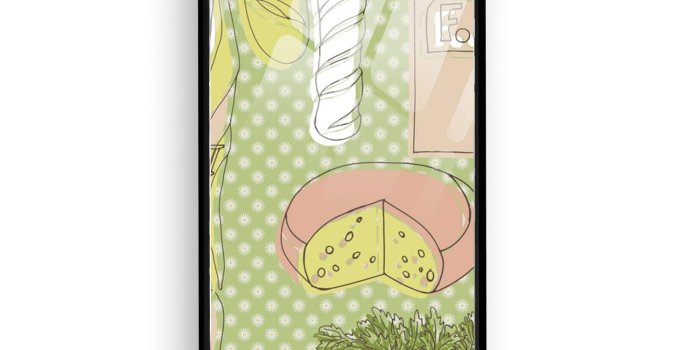 1500x1500 Amazon.com: Food Vintage Wallpaper Printed iPhone 7 Cover Shockproof