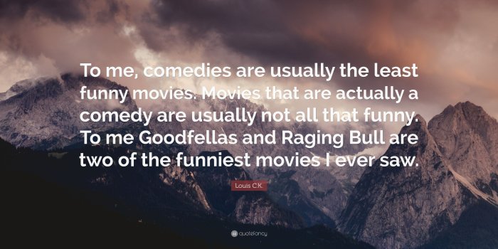 3840x2160 Louis C.K. Quote: “To me, comedies are usually the least funny