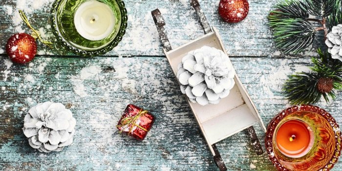 1332x850 Wallpaper snow, decoration, balls, toys, New Year, Christmas, happy