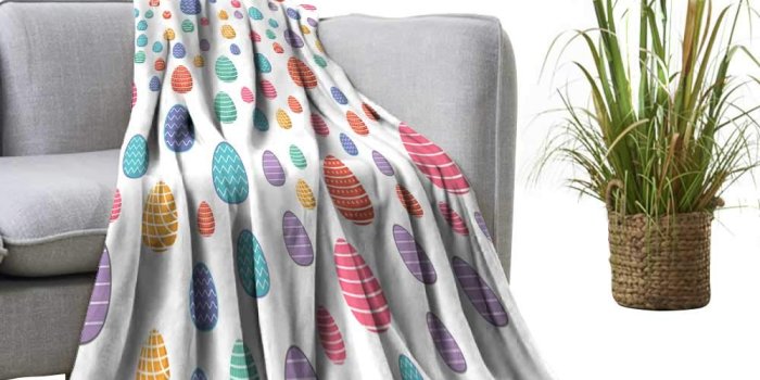 1000x1000 Amazon.com: Warm blanket Easter seamless pattern retro vintage