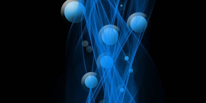 938x1668 Download wallpaper 938x1668 circles, molecules, particles, physics