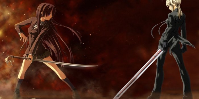 1366x768 Wallpapers Anime Girl With Sword Laptop Girls Battle Twilight