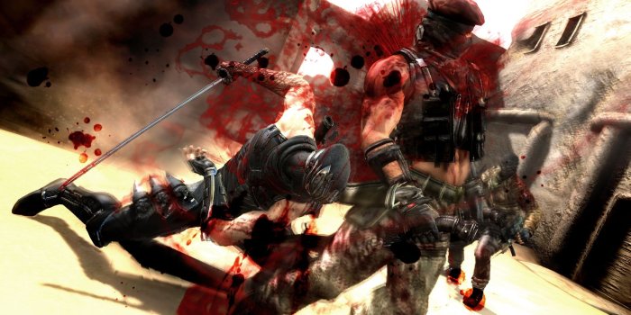 1920x1080 NINJA GAIDEN fantasy anime warrior weapon sword battle blood d