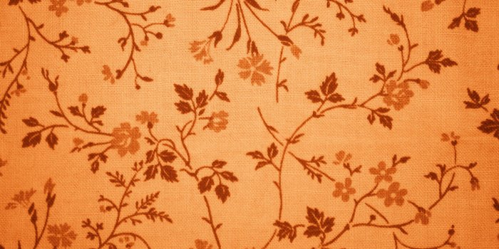 3000x2000 Orange Floral Print Fabric Texture Picture | Free Photograph
