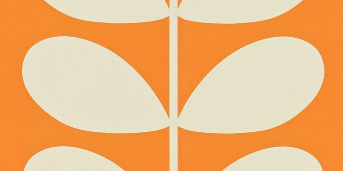 1000x1000 Orla Kiely wallpaper Giant Stem Orange