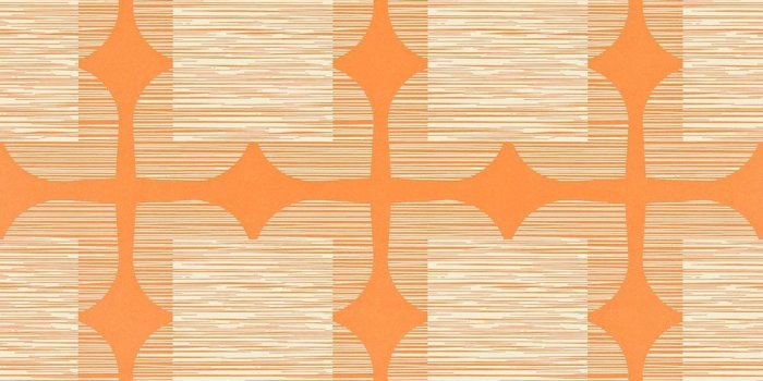 1000x1000 Orla Kiely wallpaper Flower Tile Orange