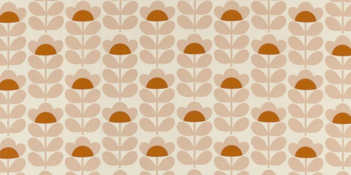 960x960 Sweet Pea - Orange fabric | Orla Kiely Prints Volume 1 | Ashley Wilde