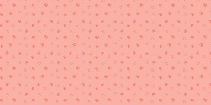 1650x1070 Red Dog Paw Print Pattern Wallpaper Mural - Murals Wallpaper