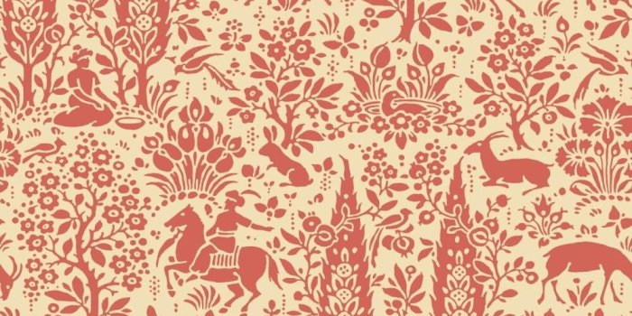 1000x1000 York Wallcoverings AP7449 Orange and Yellow Book Scenic Woodland Wallpaper  - Coral/Beige