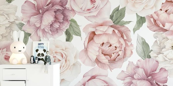 900x895 Peony and Rose Wallpaper – Ginger Monkey