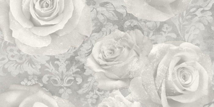 1000x1000 Reverie Silver Wallpaper Floral Roses Filigree Grey Flowers