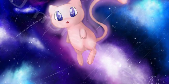 1600x1200 Pokemon Mew Galaxy Night Full Art Anime, Video Game, Glossy Photo, High  Quality Design Decoration
