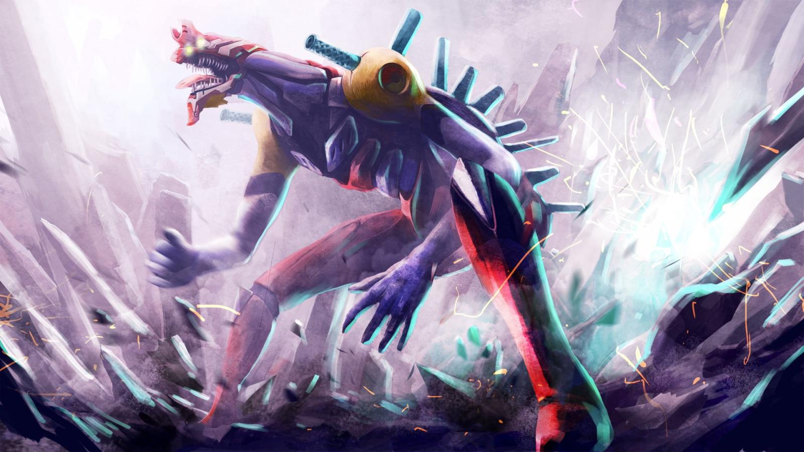 1920x1080 Evangelion Eva-02 Beast Mode [Wallpaper] – SiliconChaos.com